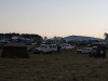The campsite just after sunset
